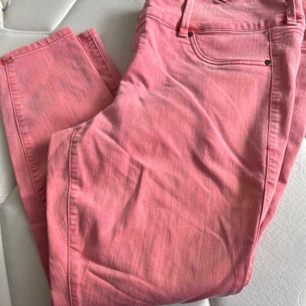 Torrid Pink Skinny Jeans Lightweight Denim